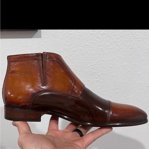 Aldo double monk strap boots. Custom patina - Picture 3 of 4